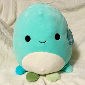 NWT Squishmallows 16” Olga the Teal Octopus Jumbo Plush